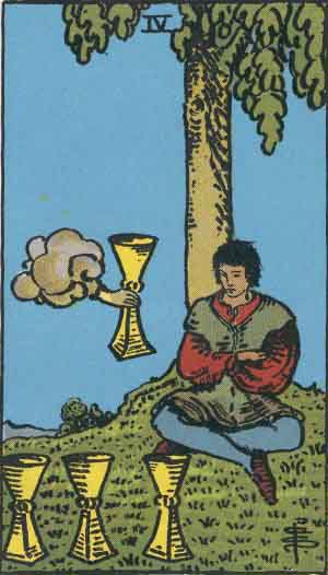 Archetypal Meaning of the Four of Cups Tarot Card