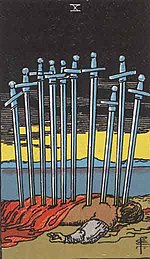 Archetypal Meaning of the Ten of Swords Tarot Card